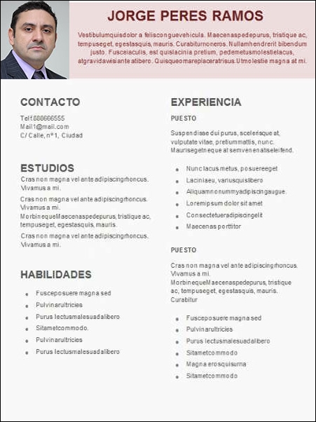 plantilla currículum etnólogo